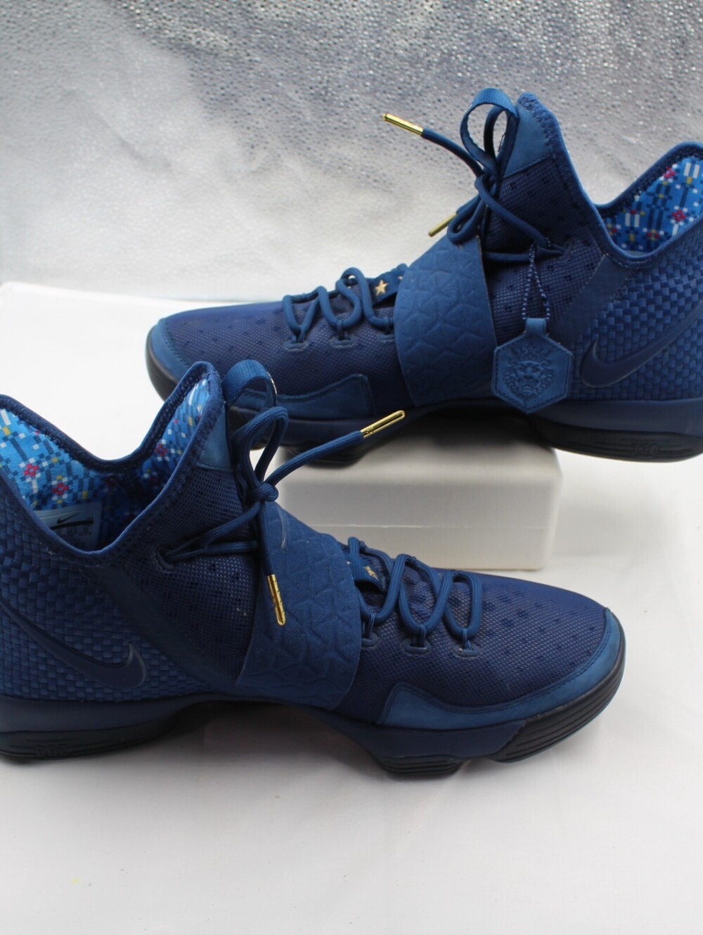 Nike LeBron XIV Limited Agimat Size 14 Men Basketball Shoes Coastal Blue Gold